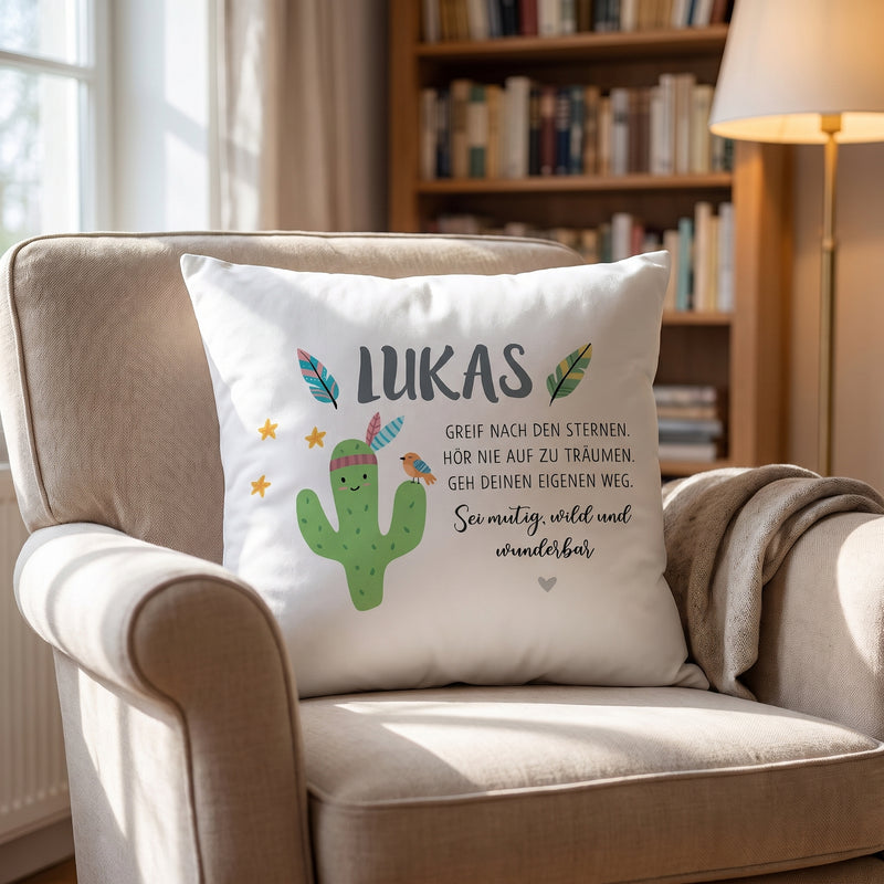 Kinderkissen Kaktus Boho