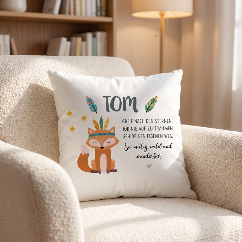 Kinderkissen Fuchs Boho