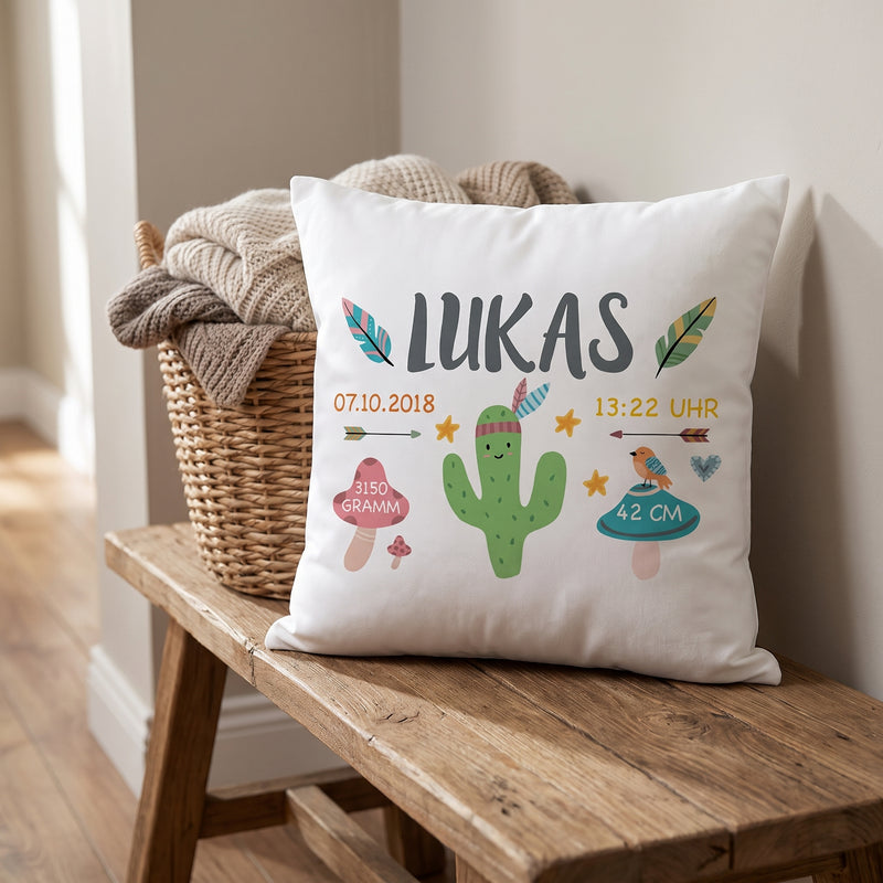 Geburtskissen Kaktus Boho