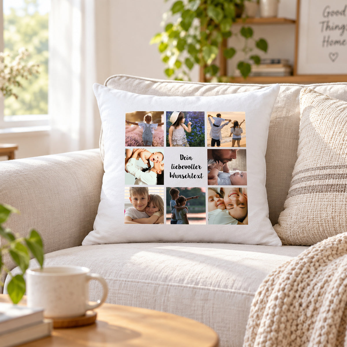 Fotokissen mit eigenem Foto personalisiert – inklusive Füllung