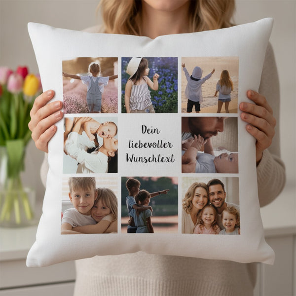 Fotokissen mit eigenem Foto personalisiert – inklusive Füllung – Mit Person, Muttertag