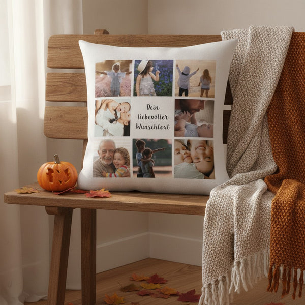 Fotokissen mit eigenem Foto personalisiert – inklusive Füllung – Saisonal