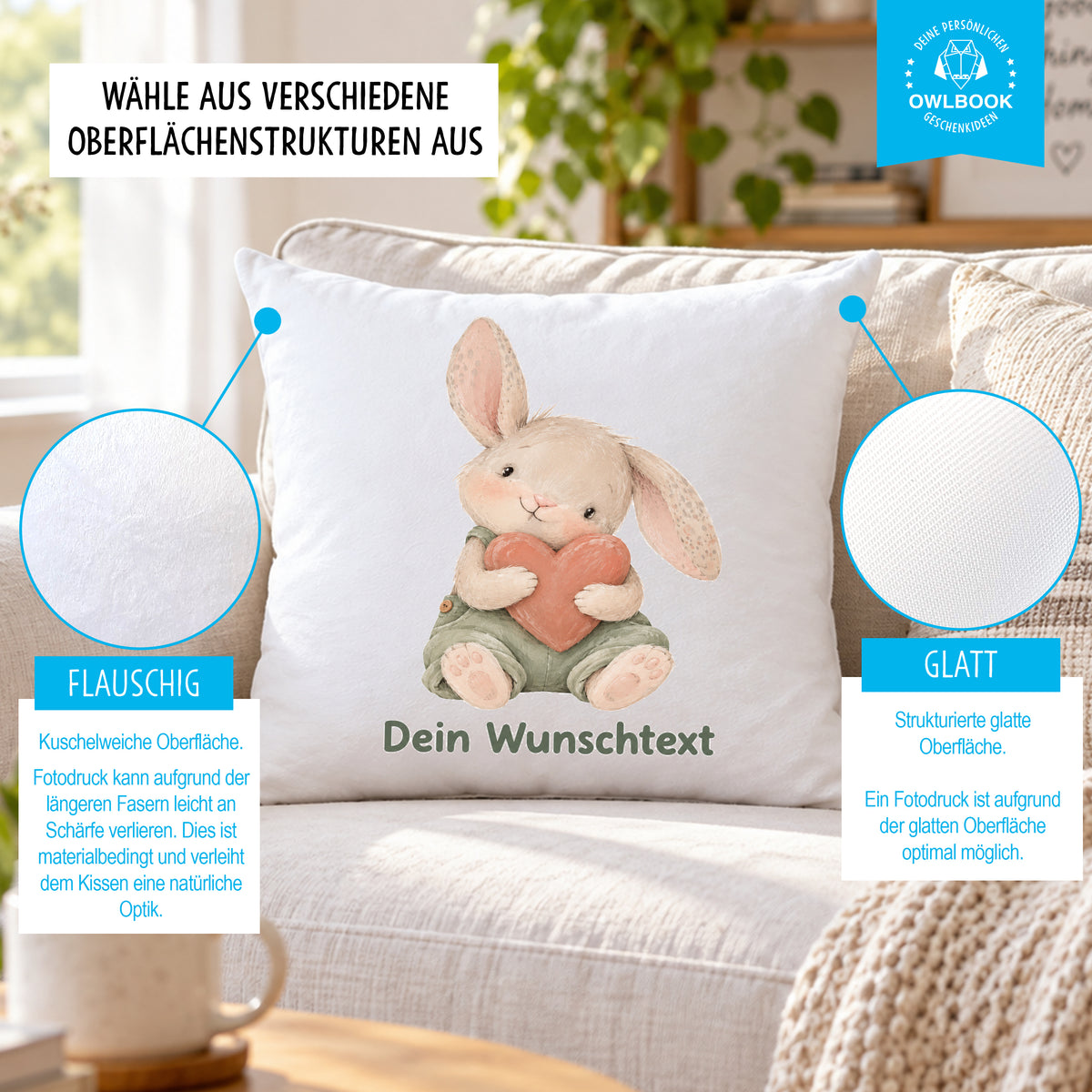 Personalisierte Geschenke Baby Kissen
