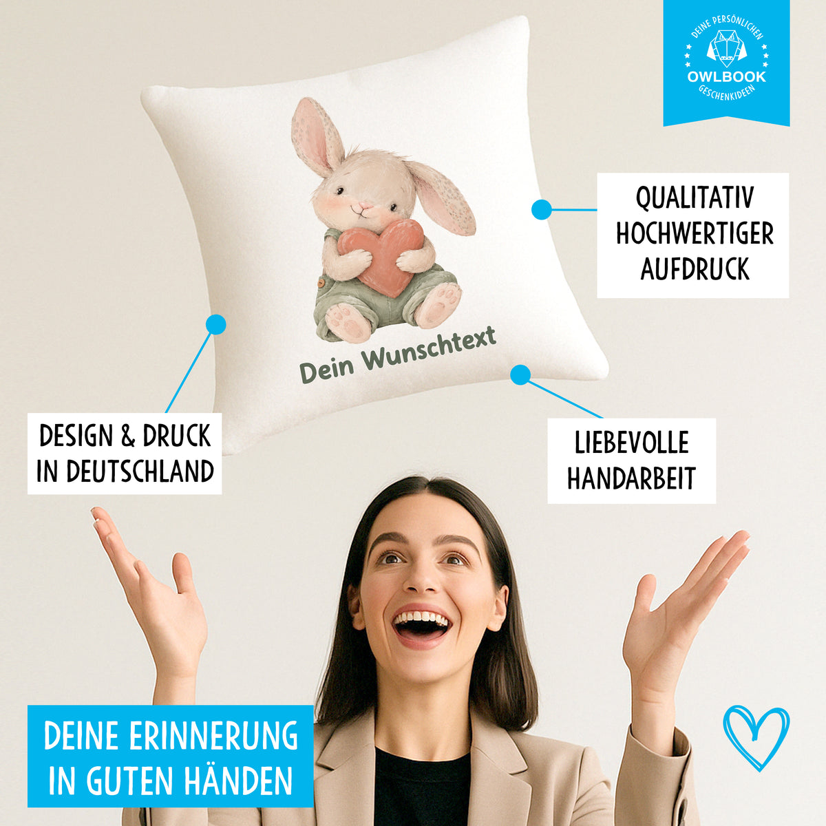 Personalisierte Geschenke Baby Kissen