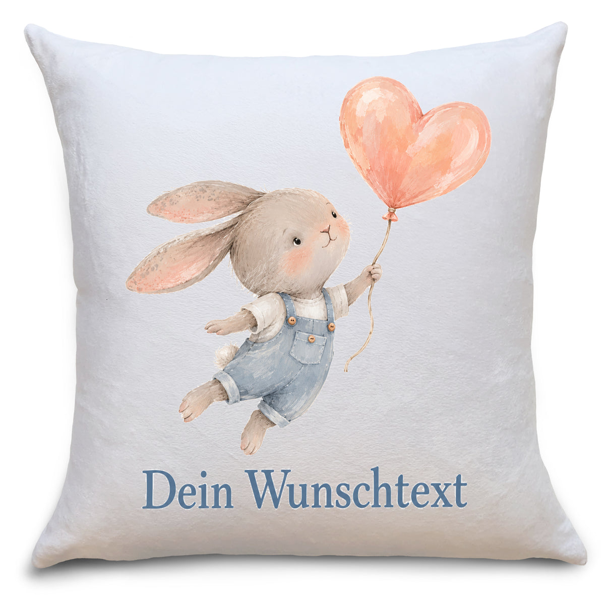 Kissen personalisiert für Kinder mit Hasen-Motiv und Namen