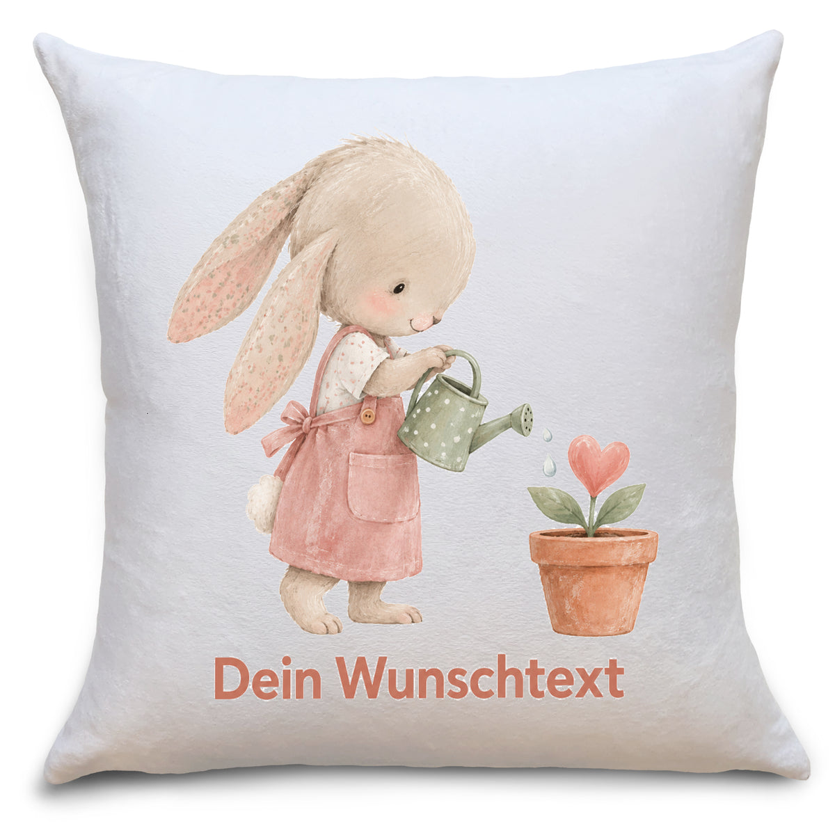 Kissen mit Namen für Mädchen – personalisiertes Hasen-Kissen fürs Kinderzimmer