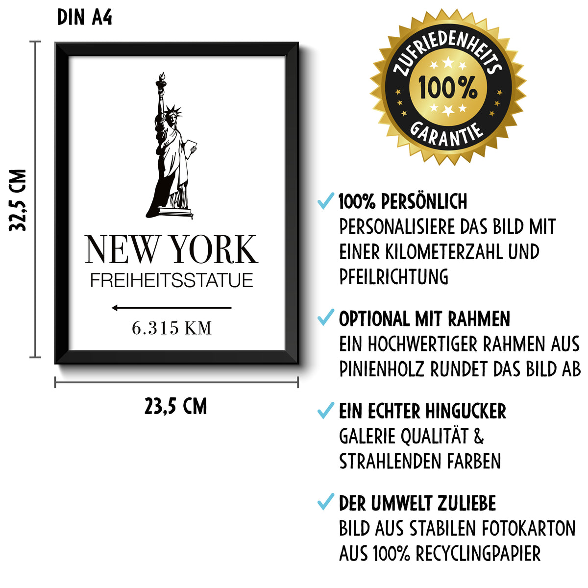 Auf diesem Bild ist folgendes zu sehen: Bild DU & ICH LIEBE  als Geschenke Geschenkideen zu Geburtstag Jahrestag Hochzeitstag Weihnachten von manufacturer