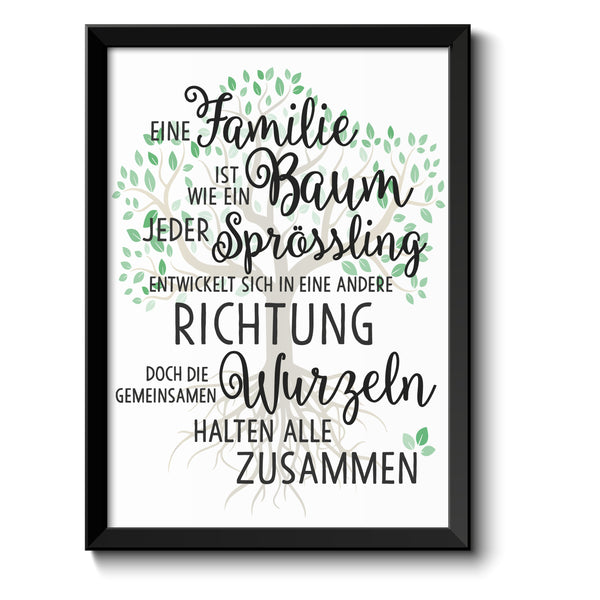 Bild Familie ist wie ein Baum