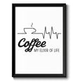 Auf diesem Bild ist folgendes zu sehen: Bild COFFEE Elixir of Life als Geschenke Geschenkideen zu Geburtstag Einrichtung  Weihnachten von OWLBOOK