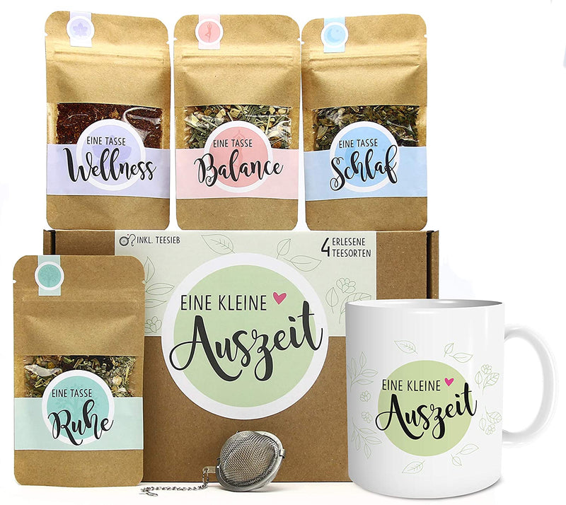 Tee Geschenkset "Eine kleine Auszeit" mit Tasse