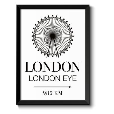 Auf diesem Bild ist folgendes zu sehen: Bild London Eye als Geschenke Geschenkideen zu Geburtstag Reise  Weihnachten von OWLBOOK