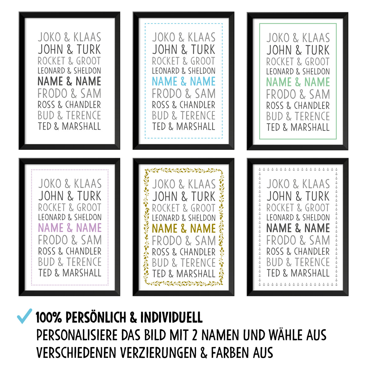 Auf diesem Bild ist folgendes zu sehen: Bild Namensbild Eichhörnchen Boho als Geschenke Geschenkideen zu Taufe    von OWLBOOK