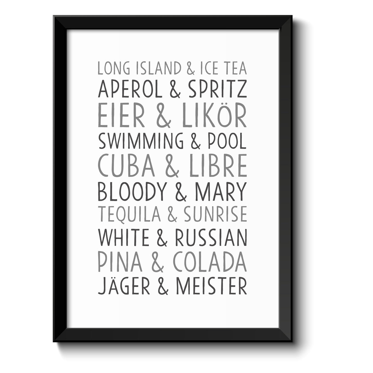 Auf diesem Bild ist folgendes zu sehen: Bild Lieblingdrinks & Cocktails als Geschenke Geschenkideen zu Geburtstag Einweihung   von OWLBOOK