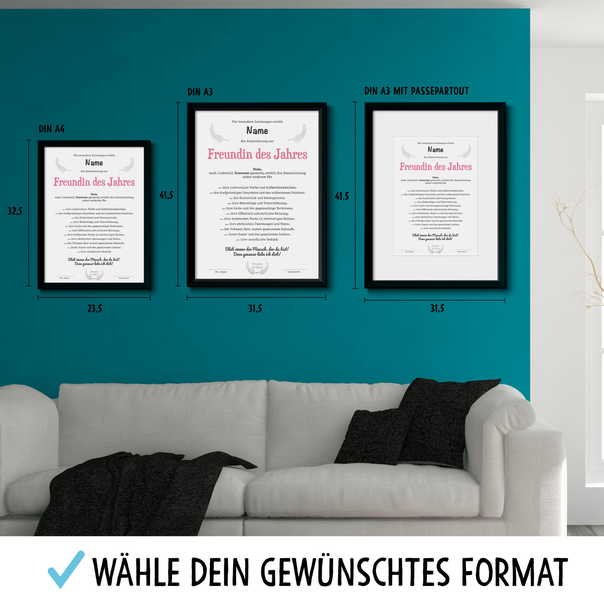 Auf diesem Bild ist folgendes zu sehen: Bild DU & ICH LIEBE  als Geschenke Geschenkideen zu Geburtstag Jahrestag Hochzeitstag Weihnachten von manufacturer