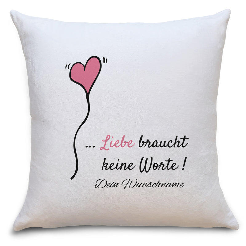 Auf diesem Bild ist folgendes zu sehen: Kissen Herzluftballon als Geschenke Geschenkideen zu Geburtstag Romantisches Weihnachten  von OWLBOOK