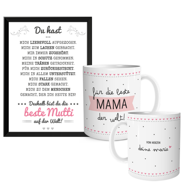 Beste Mutti Bild und Tasse
