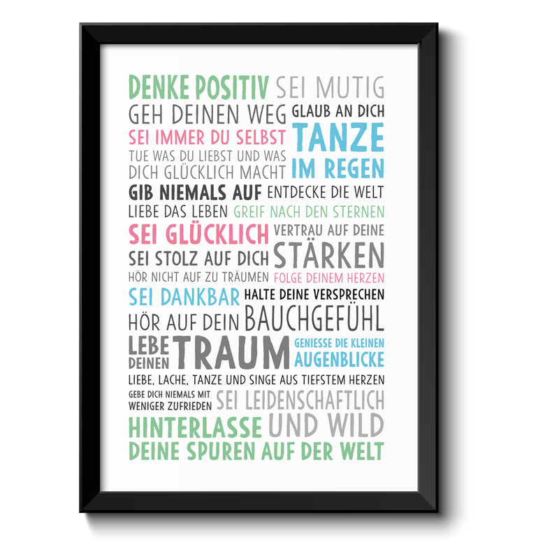 Auf diesem Bild ist folgendes zu sehen: Bild Lebe deinen Traum als Geschenke Geschenkideen zu Geburtstag   Weihnachten von OWLBOOK
