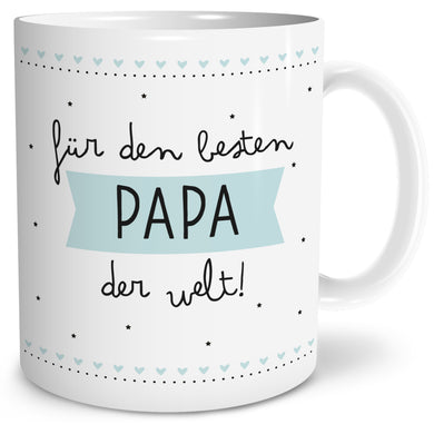Auf diesem Bild ist folgendes zu sehen: Tasse Bester Papa als Geschenke Geschenkideen zu Geburtstag   Vatertag von OWLBOOK