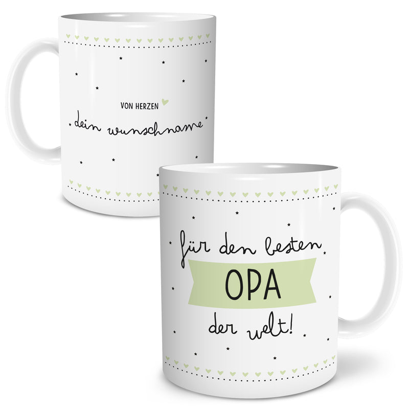 Auf diesem Bild ist folgendes zu sehen: Tasse Bester Opa als Geschenke Geschenkideen zu Geburtstag Glückwünsche  Weihnachten von OWLBOOK