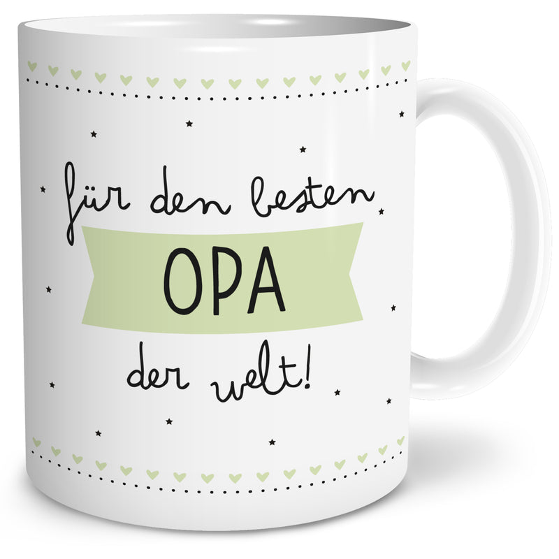 Auf diesem Bild ist folgendes zu sehen: Tasse Bester Opa als Geschenke Geschenkideen zu Geburtstag Danksagung   von OWLBOOK
