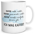 Auf diesem Bild ist folgendes zu sehen: Tasse Ich mag Kaffee als Geschenke Geschenkideen zu Geburtstag Originelles   von OWLBOOK