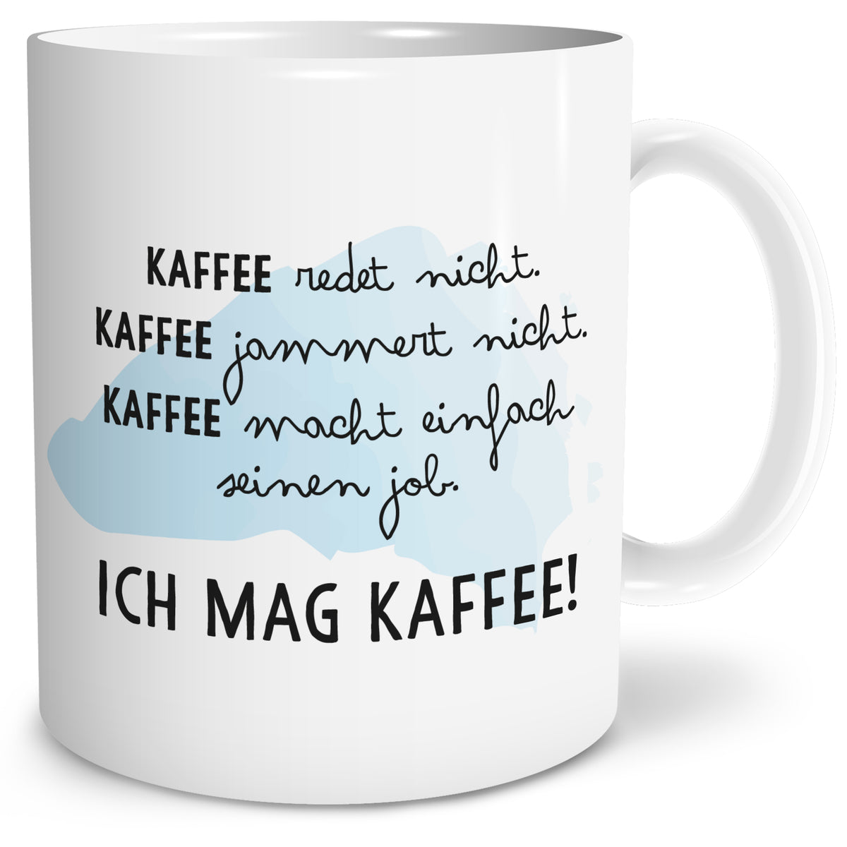 Auf diesem Bild ist folgendes zu sehen: Tasse Ich mag Kaffee als Geschenke Geschenkideen zu Geburtstag Originelles   von OWLBOOK