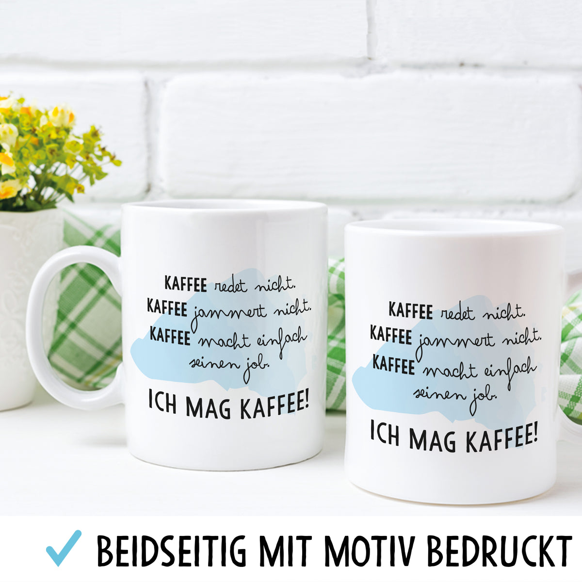 Auf diesem Bild ist folgendes zu sehen: Tasse Ich mag Kaffee als Geschenke Geschenkideen zu Geburtstag Originelles   von OWLBOOK