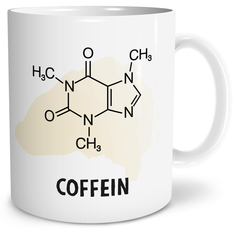 Auf diesem Bild ist folgendes zu sehen: Tasse Coffein als Geschenke Geschenkideen zu Geburtstag Originelles   von OWLBOOK