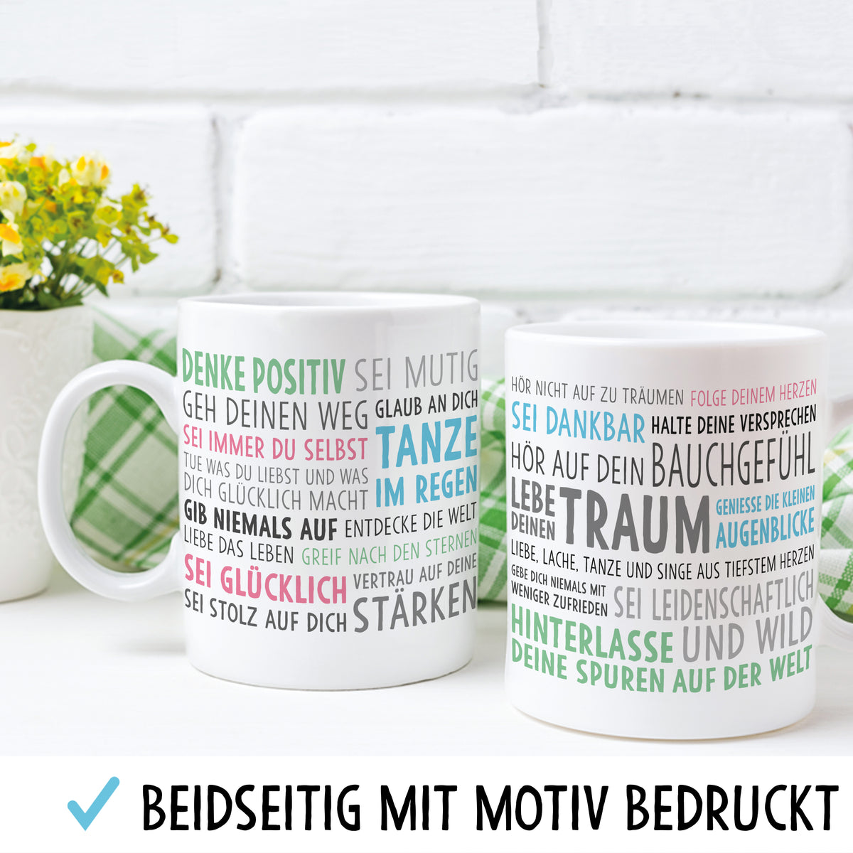Auf diesem Bild ist folgendes zu sehen: Tasse Lebe deinen Traum als Geschenke Geschenkideen zu Geburtstag Konfirmation   von OWLBOOK