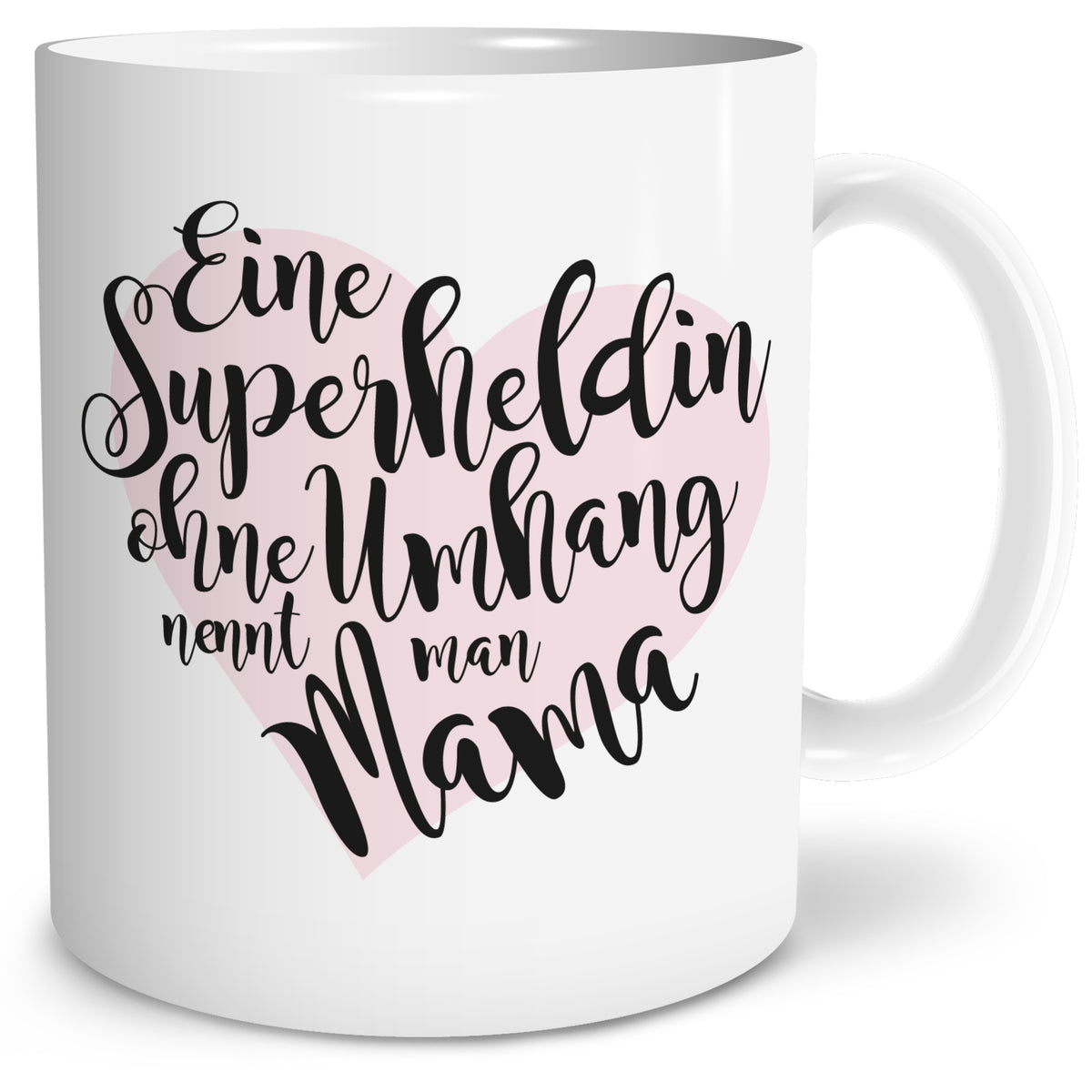 Auf diesem Bild ist folgendes zu sehen: Tasse Superheldin Mama als Geschenke Geschenkideen zu Geburtstag   Muttertag von OWLBOOK