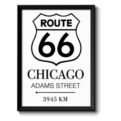 Auf diesem Bild ist folgendes zu sehen: Bild Route 66 USA als Geschenke Geschenkideen zu Geburtstag  Abschied Weihnachten von OWLBOOK