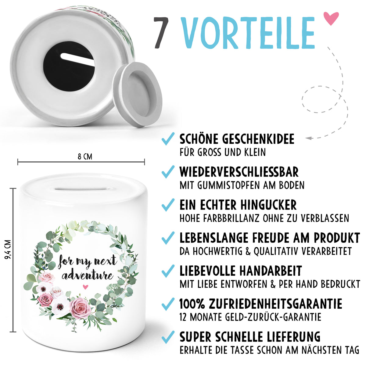 Auf diesem Bild ist folgendes zu sehen: Spardose MR & MRS Wappen mit Datum personalisiert als Geldgeschenke Geschenkideen zu Hochzeit Geburtstag Hochzeitstag Jahrestag von OWLBOOK