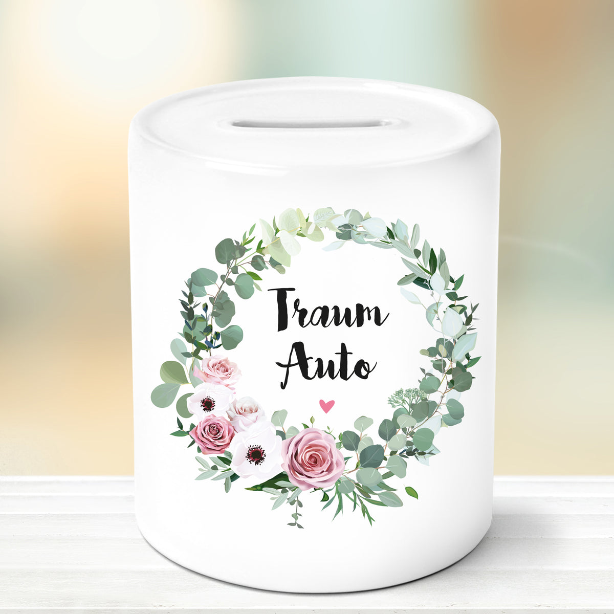 Auf diesem Bild ist folgendes zu sehen: Spardose MR & MRS Wappen mit Datum personalisiert als Geldgeschenke Geschenkideen zu Hochzeit Geburtstag Hochzeitstag Jahrestag von OWLBOOK