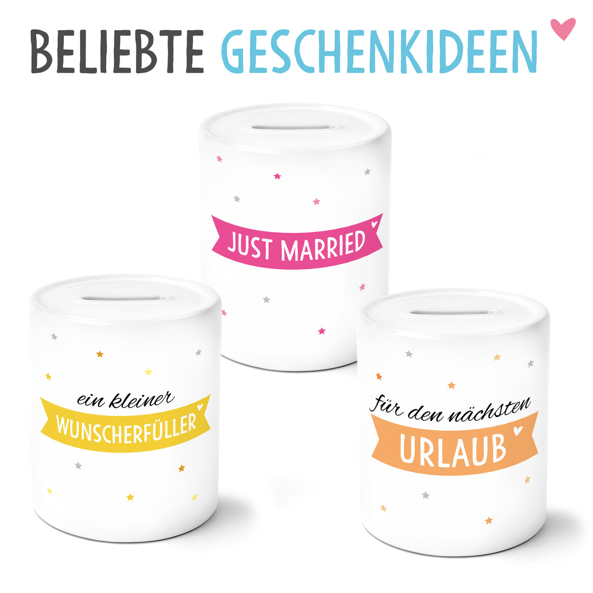 Auf diesem Bild ist folgendes zu sehen: Spardose MR & MRS Wappen mit Datum personalisiert als Geldgeschenke Geschenkideen zu Hochzeit Geburtstag Hochzeitstag Jahrestag von OWLBOOK
