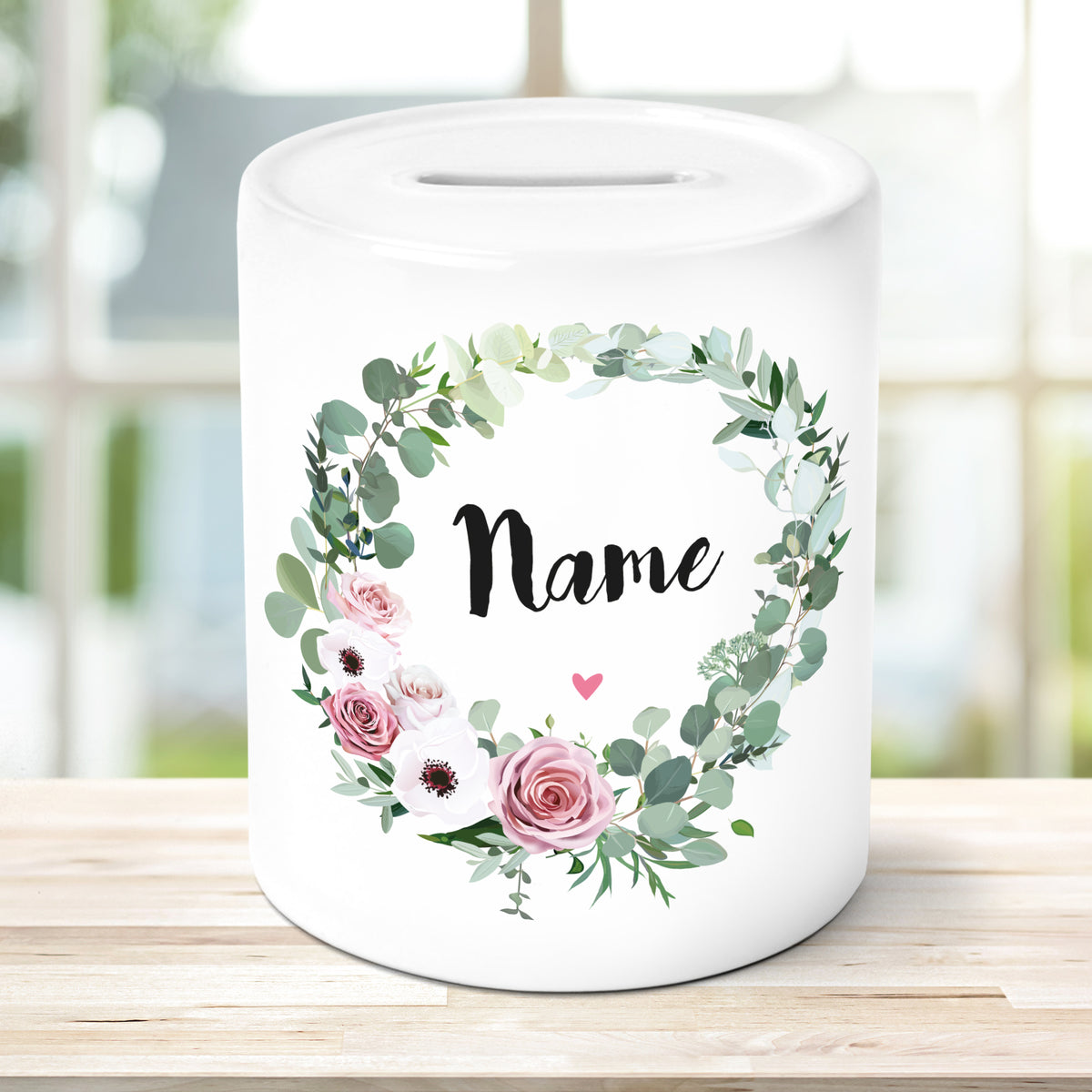 Auf diesem Bild ist folgendes zu sehen: Spardose MR & MRS Wappen mit Datum personalisiert als Geldgeschenke Geschenkideen zu Hochzeit Geburtstag Hochzeitstag Jahrestag von OWLBOOK