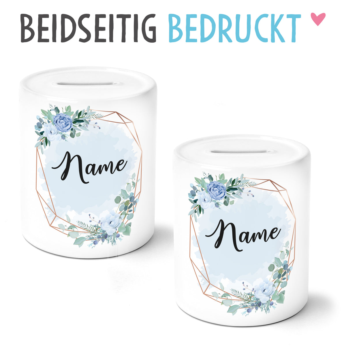 Auf diesem Bild ist folgendes zu sehen: Spardose MR & MRS Wappen mit Datum personalisiert als Geldgeschenke Geschenkideen zu Hochzeit Geburtstag Hochzeitstag Jahrestag von OWLBOOK