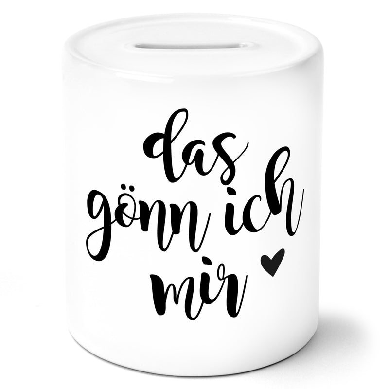 Auf diesem Bild ist folgendes zu sehen: Spardose Das gönn ich mir  als Geschenke Geschenkideen zu Geburtstag Reise  Weihnachten von OWLBOOK