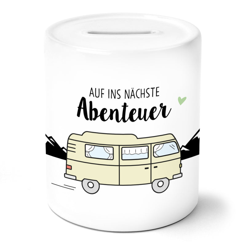 Spardose Wohnmobil auf ins nächste Abenteuer