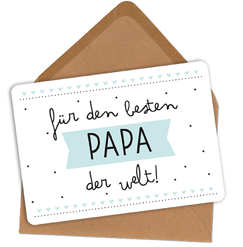 Beste Papa Vatertag - Karte Für Papa - Lustige Papa Karte - CC16