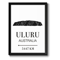  Australien mit Berg Uluru