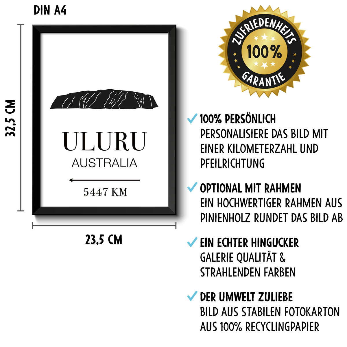 Auf diesem Bild ist folgendes zu sehen: Bild DU & ICH LIEBE  als Geschenke Geschenkideen zu Geburtstag Jahrestag Hochzeitstag Weihnachten von manufacturer