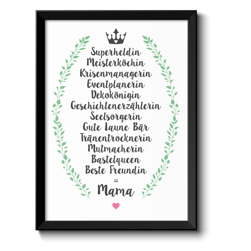 Auf diesem Bild ist folgendes zu sehen: Bild Beste Freundin nennt man Mama als Geschenke Geschenkideen zu Geburtstag  Danksagung Weihnachten von OWLBOOK