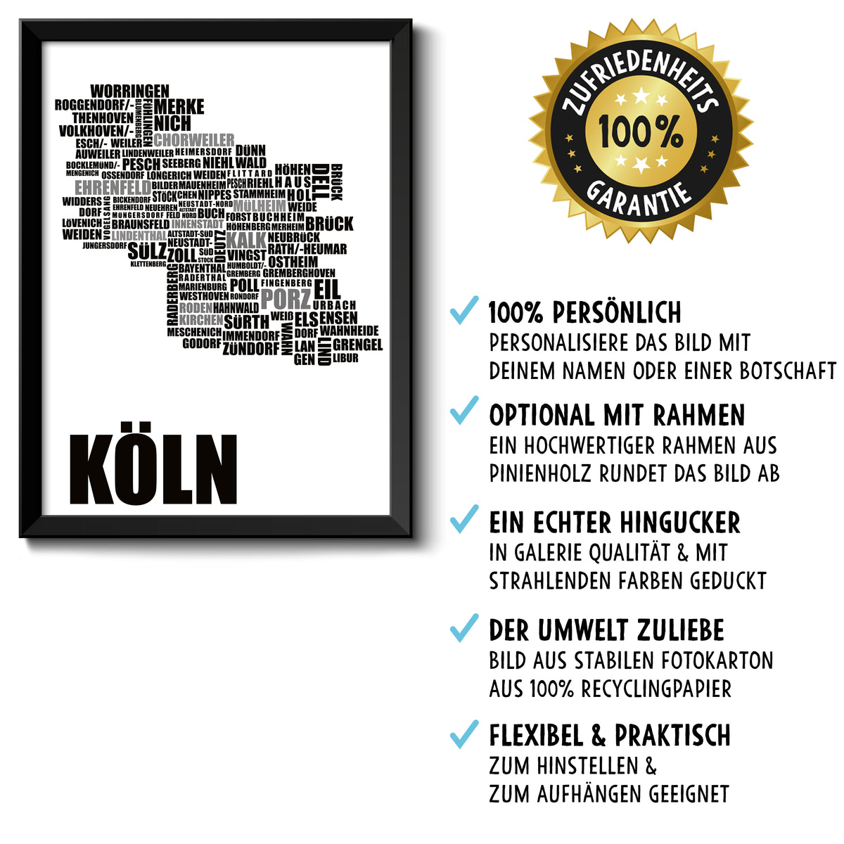 Auf diesem Bild ist folgendes zu sehen: Bild DU & ICH LIEBE  als Geschenke Geschenkideen zu Geburtstag Jahrestag Hochzeitstag Weihnachten von manufacturer