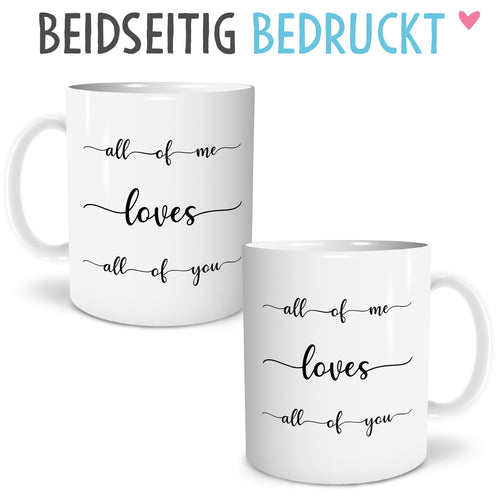 Auf diesem Bild ist folgendes zu sehen: Tasse You & Me als Geschenke Geschenkidee zu Geburtstag Jahrestag Danksagung  von OWLBOOK