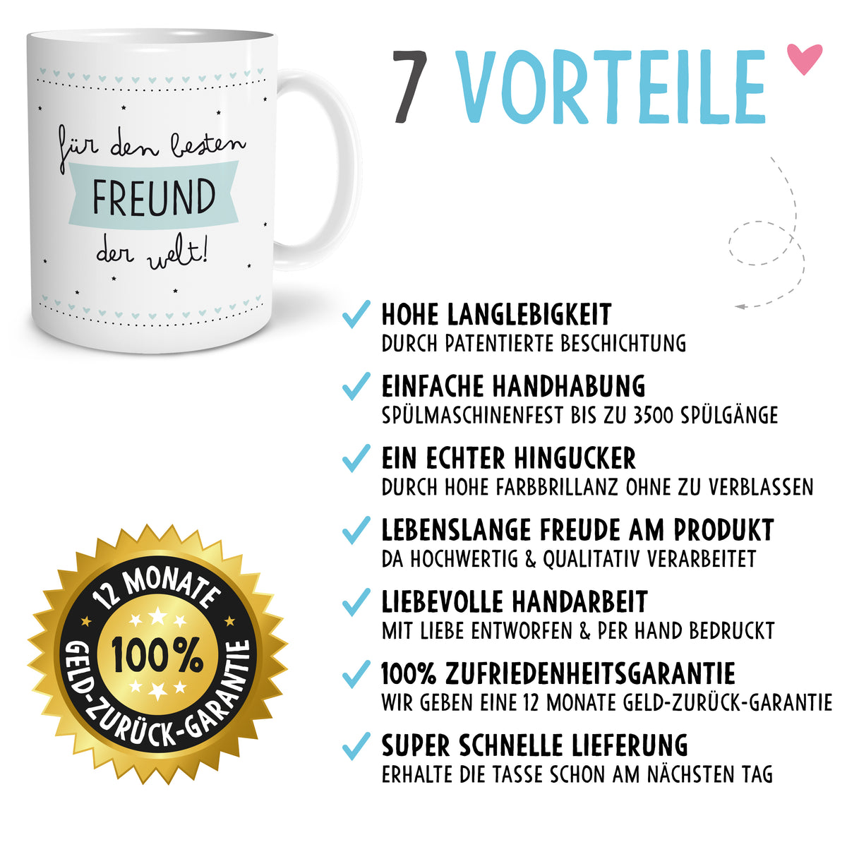 Auf diesem Bild ist folgendes zu sehen: Tasse Danke Sagen als Geschenke Geschenkideen zu Geburtstag Danksagung  Weihnachten von OWLBOOK