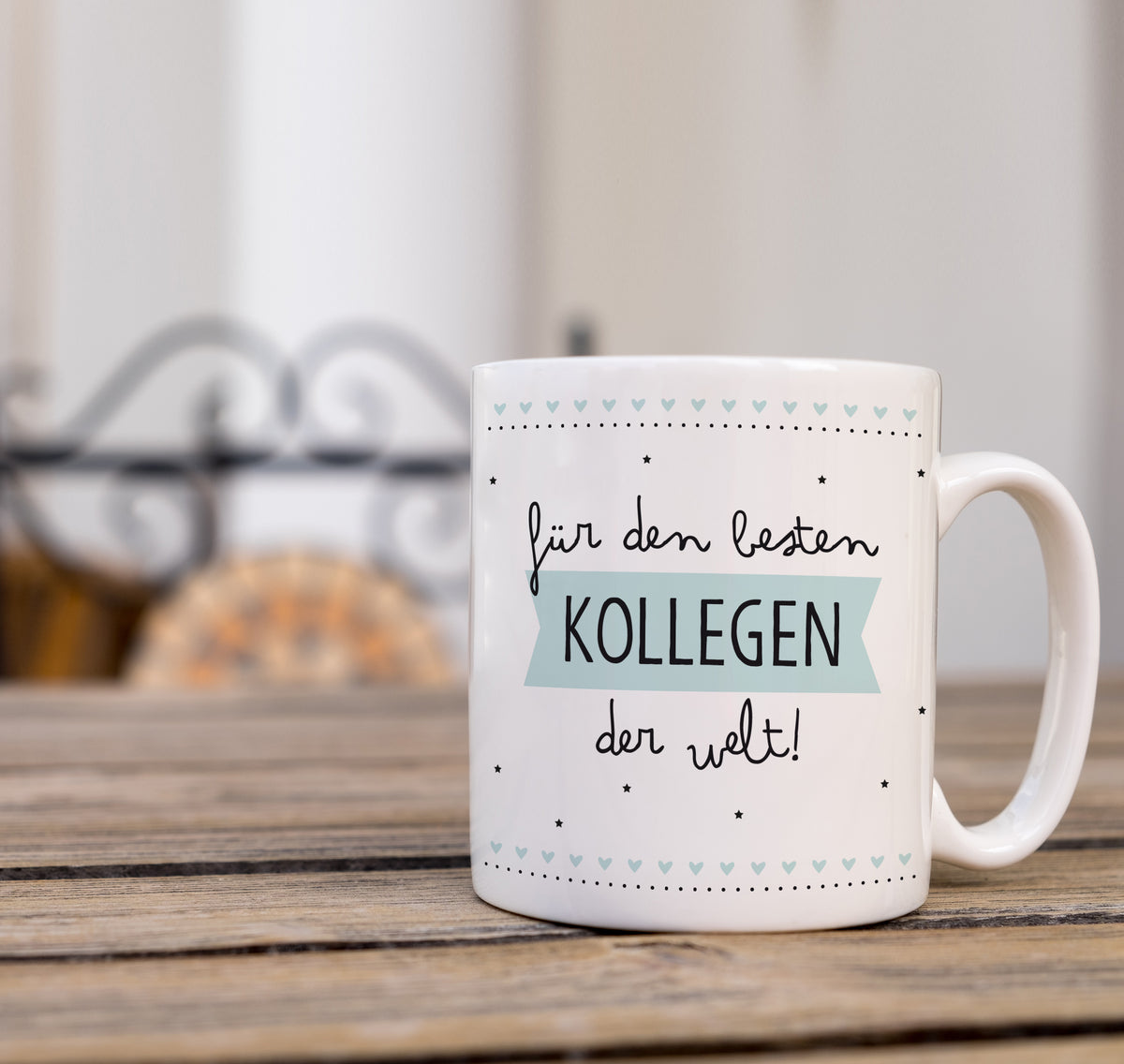 Auf diesem Bild ist folgendes zu sehen: Tasse Bester Kollege als Geschenke Geschenkideen zu Geburtstag Jubiläum   von OWLBOOK