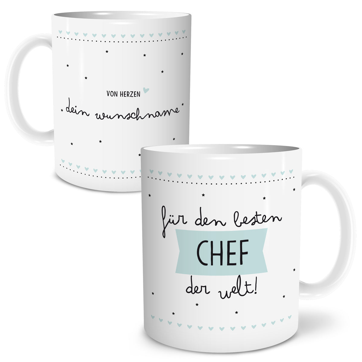 Auf diesem Bild ist folgendes zu sehen: Tasse Bester Chef als Geschenke Geschenkideen zu Geburtstag Danksagung  Weihnachten von OWLBOOK