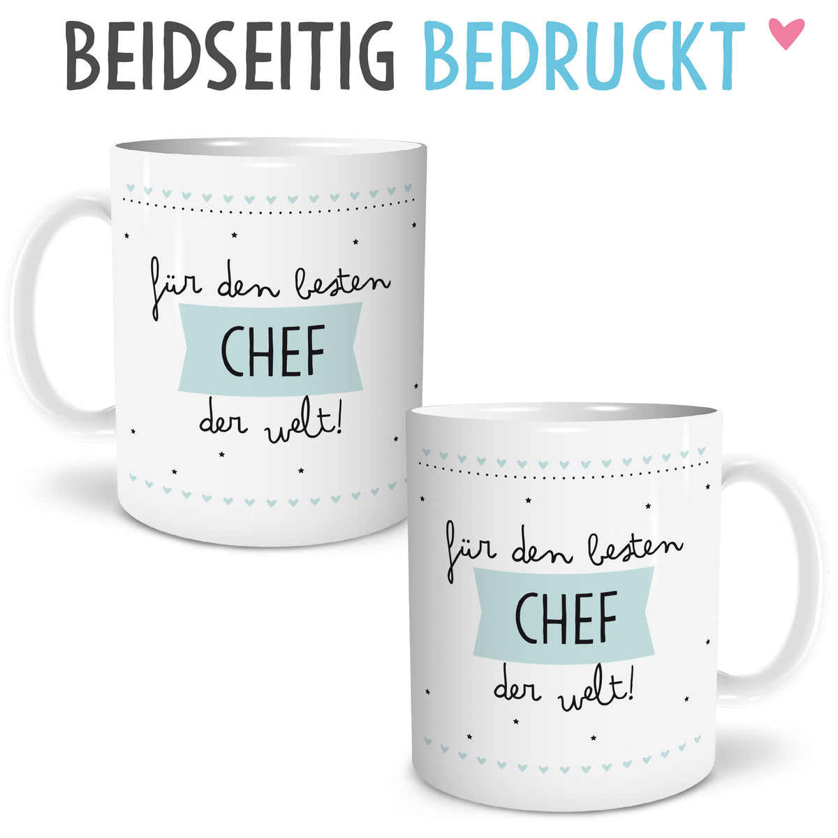 Auf diesem Bild ist folgendes zu sehen: Tasse Bester Chef als Geschenke Geschenkideen zu Geburtstag Jubiläum   von OWLBOOK