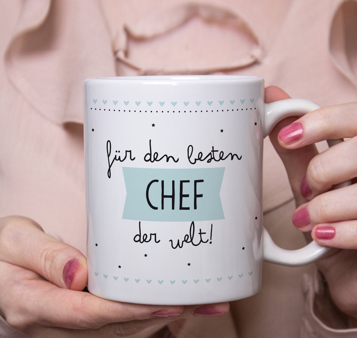 Auf diesem Bild ist folgendes zu sehen: Tasse Bester Chef als Geschenke Geschenkideen zu Geburtstag Jubiläum   von OWLBOOK