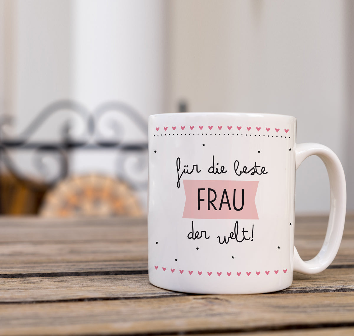 Auf diesem Bild ist folgendes zu sehen: Tasse Beste Frau als Geschenke Geschenkideen zu Geburtstag Hochzeitstag  Hochzeitstag von OWLBOOK
